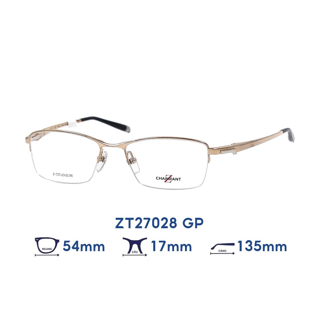  Gọng kính CHARMANT Z ZT27028 GP 