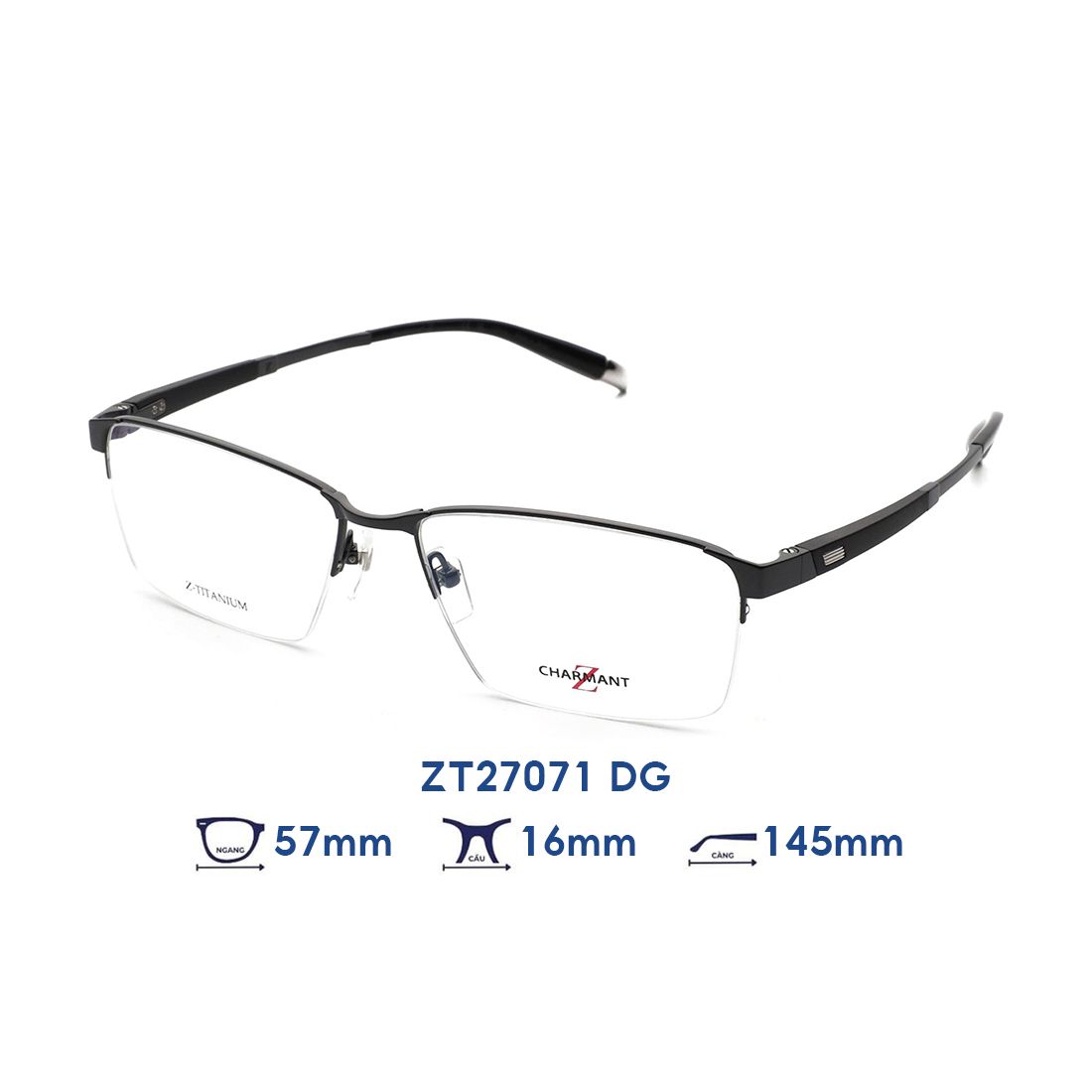  Gọng kính CHARMANT Z ZT27071 DG 