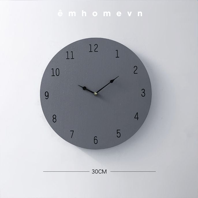 Đồng hồ treo tường la mã (đen/trắng) – Êmdecor