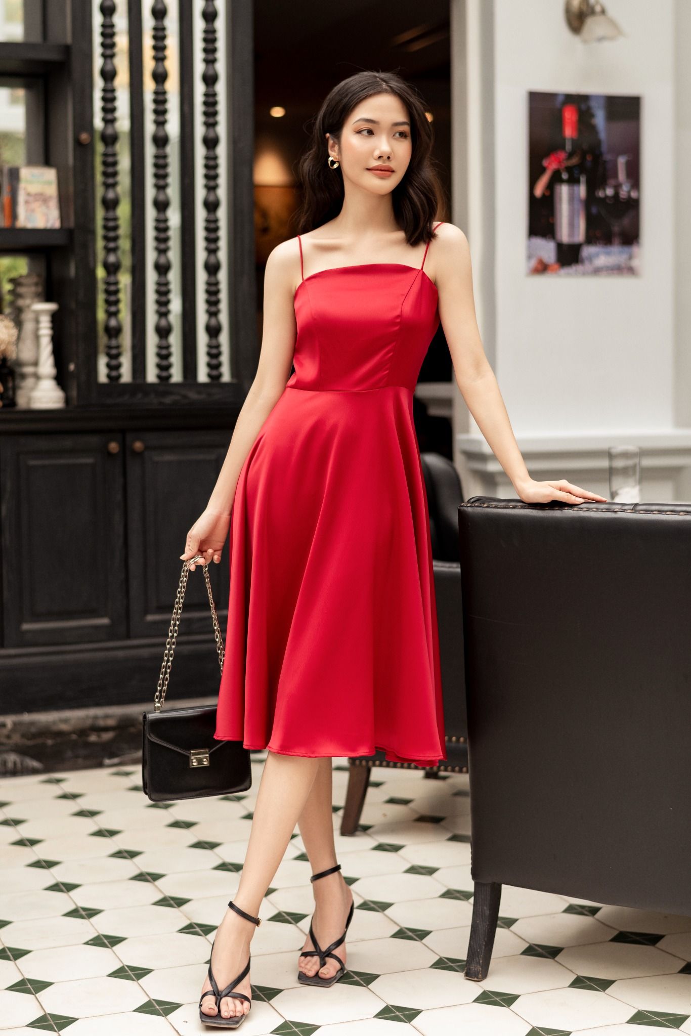  Đầm xòe 2 dây 6500220 