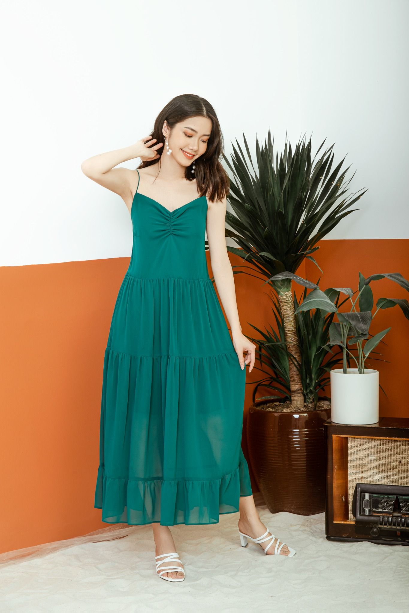  Đầm maxi 2 dây 21056522-3 