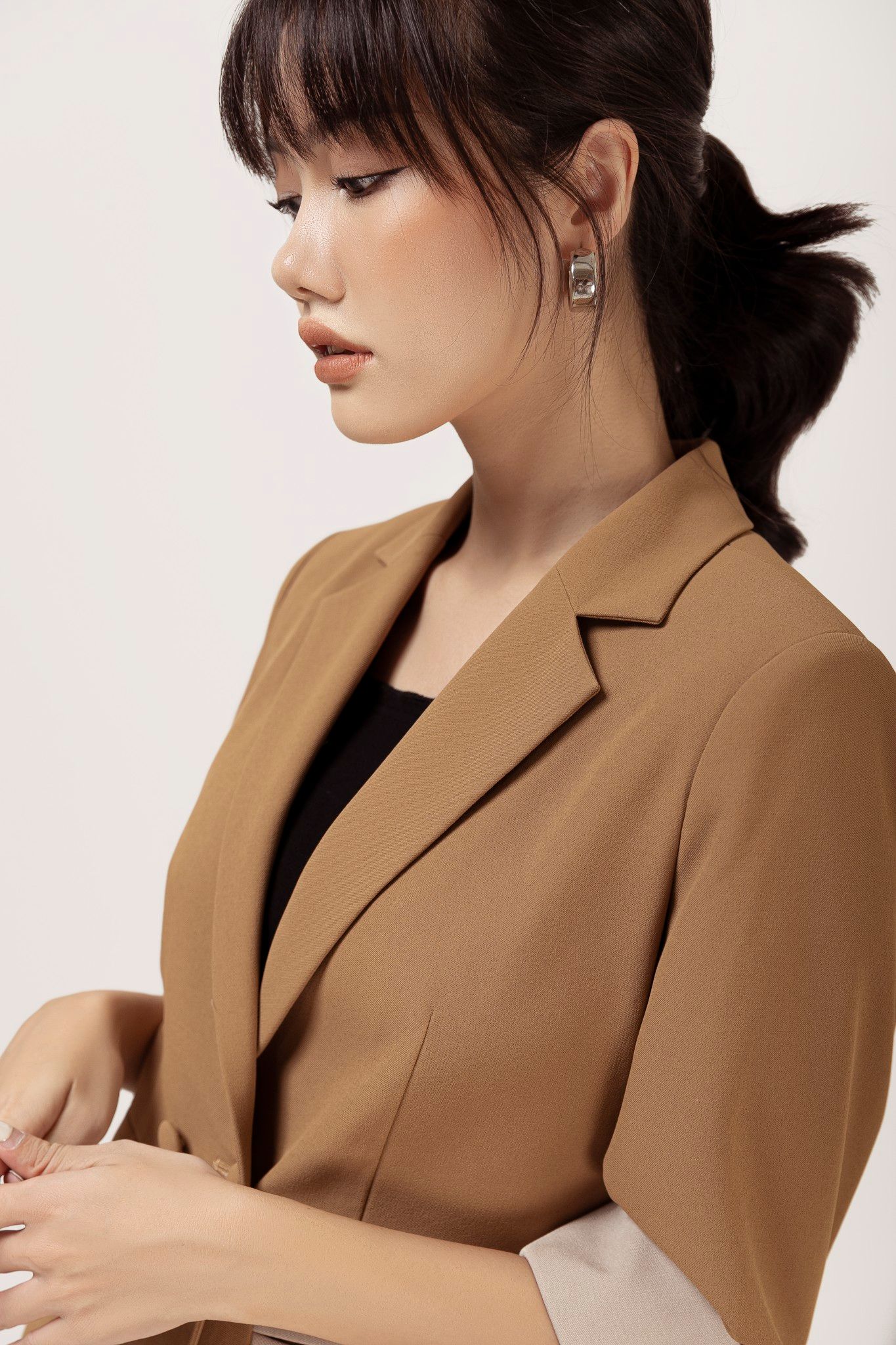  Áo Blazer nữ màu Coffee 320019-1 