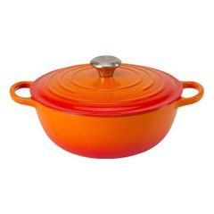 noi gang sau long lecreuset la marmite schwarzes interieur 32cm orange mau cam