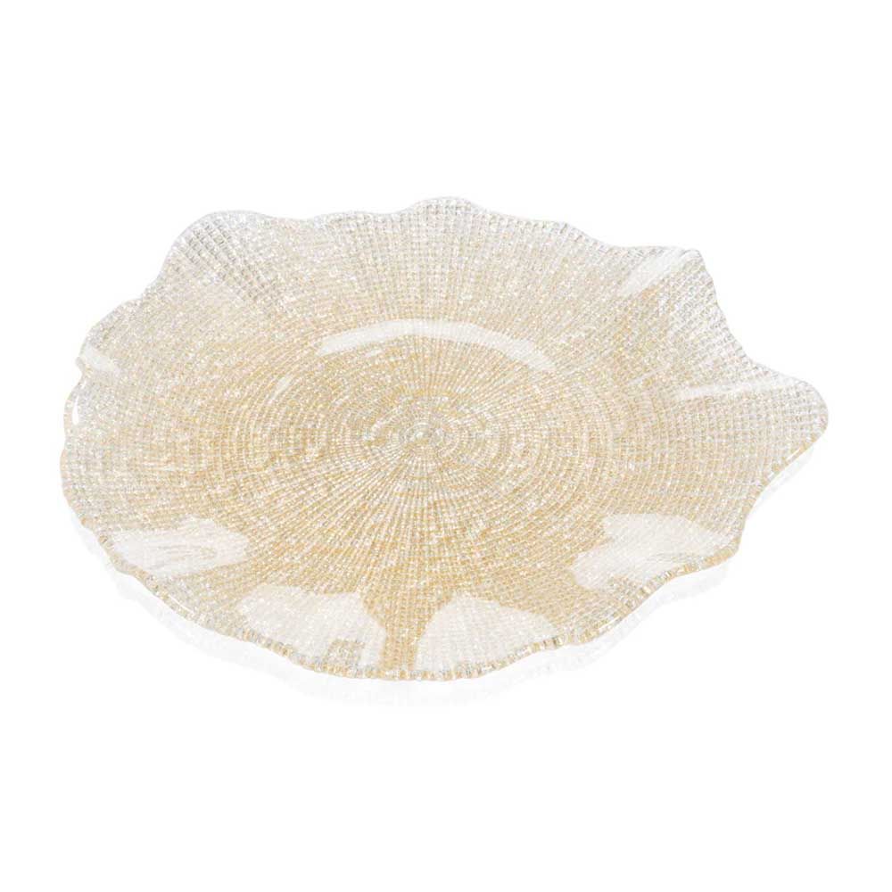 dia ivv folies piatto gold glitter 37cm