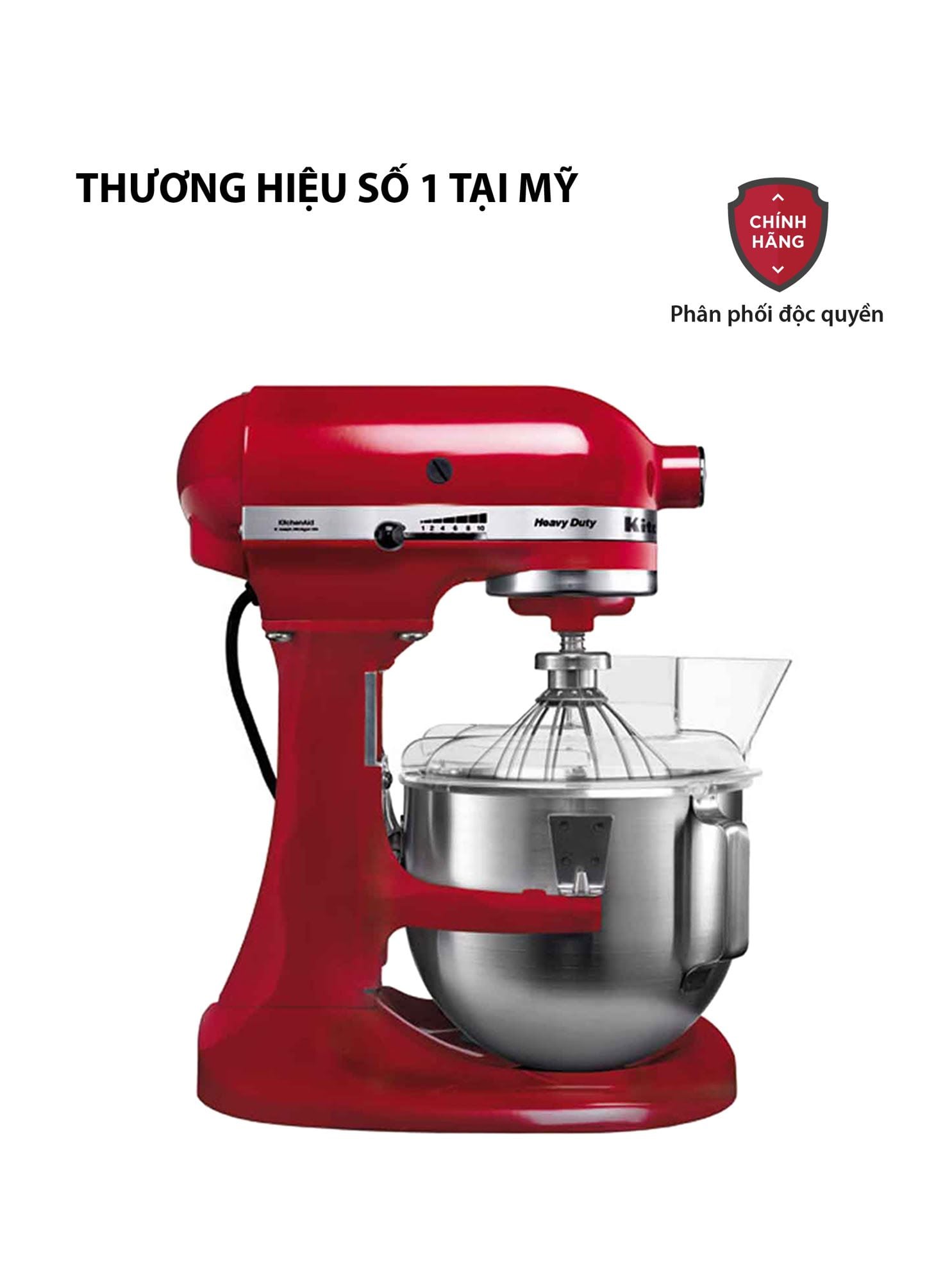 may tron bot bat nang cong suat lon kitchenaid 5kpm5eer heavy duty 220v mau do