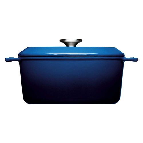 chao vuong woll iron casserole square 24x24cm cobalt blue nhap duc