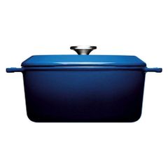 chao vuong woll iron casserole square 24x24cm cobalt blue nhap duc