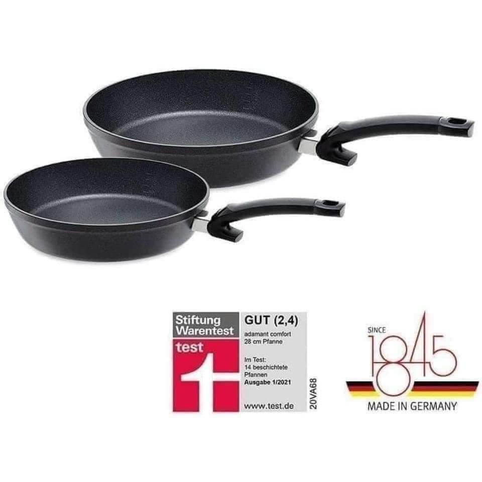 set 2 chao chong dinh cao cap fissler adamant comfort 24 28cm