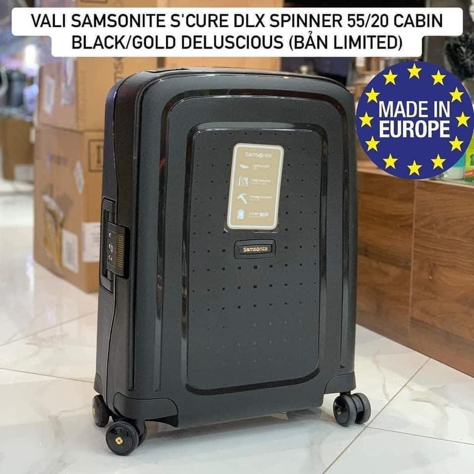 vali samsonite s cure spinner 55 20 size cabin