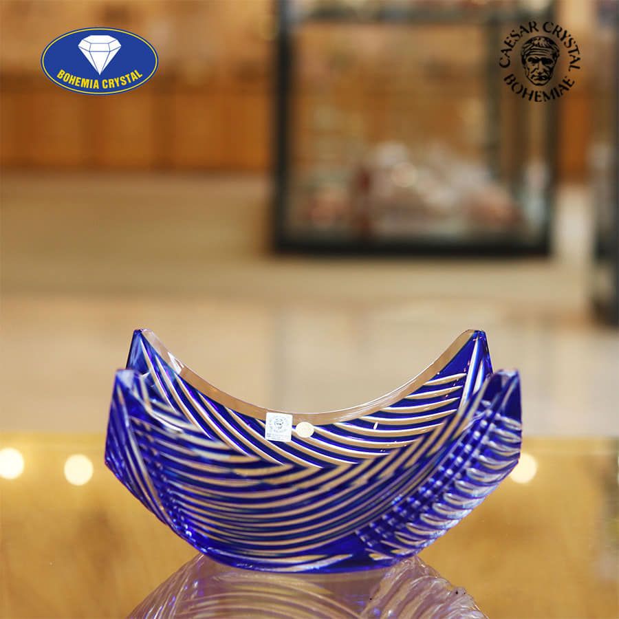 bat pha le cao cap caesar crystal bohemia bowl linum 28cm