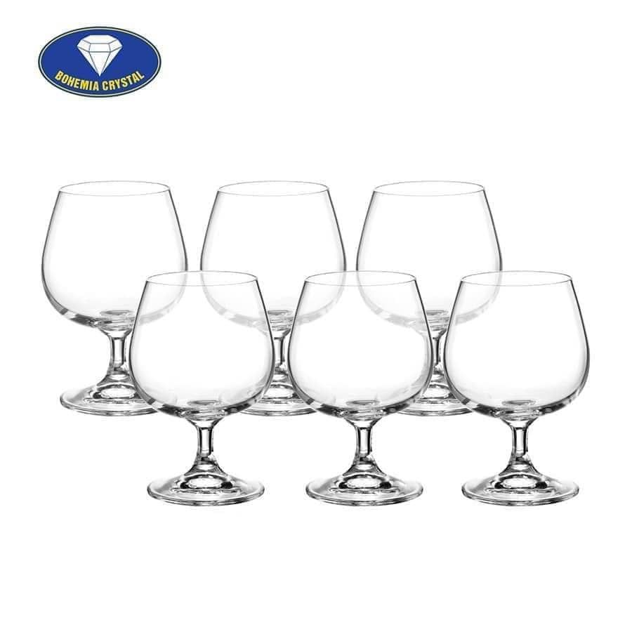set 6 ly uong ruou bohemia cognac 250ml