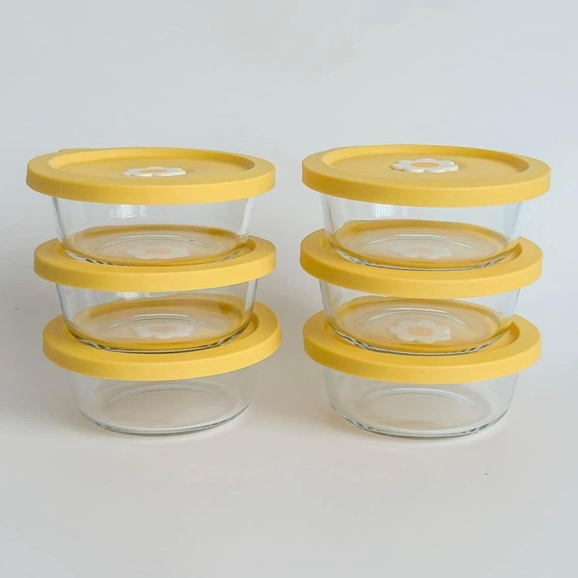 set 6 hop dung thuc pham chiu nhiet happy smile dung tich 400ml