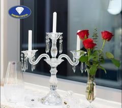 chan nen pha le 3 tay bohemia crystal cao 42cm