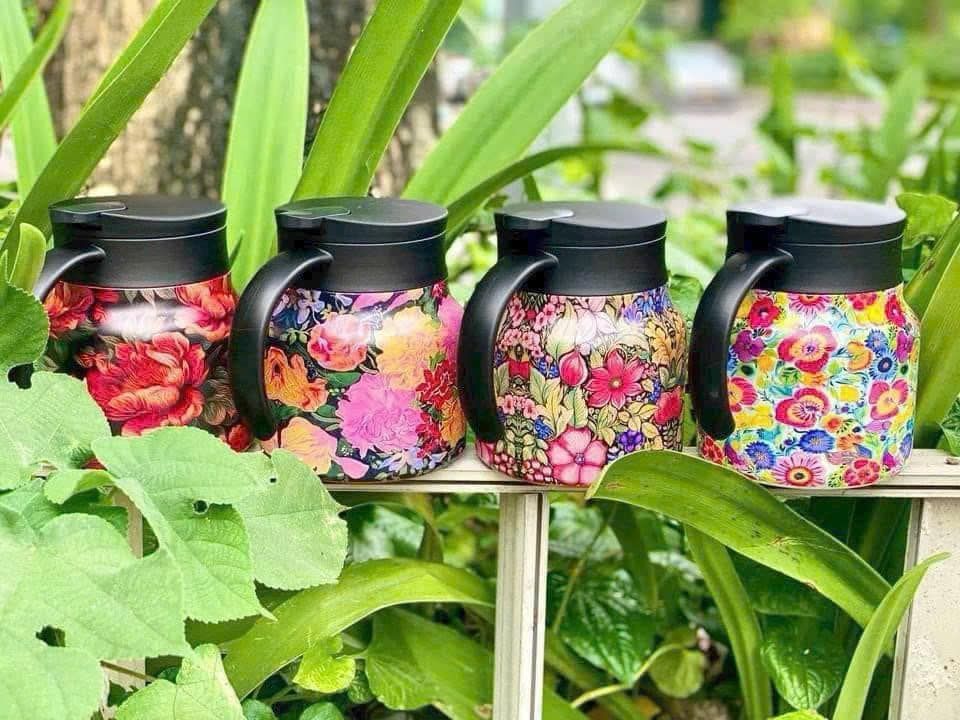 binh giu nhiet kem loi loc tra inox sieu dep 800ml