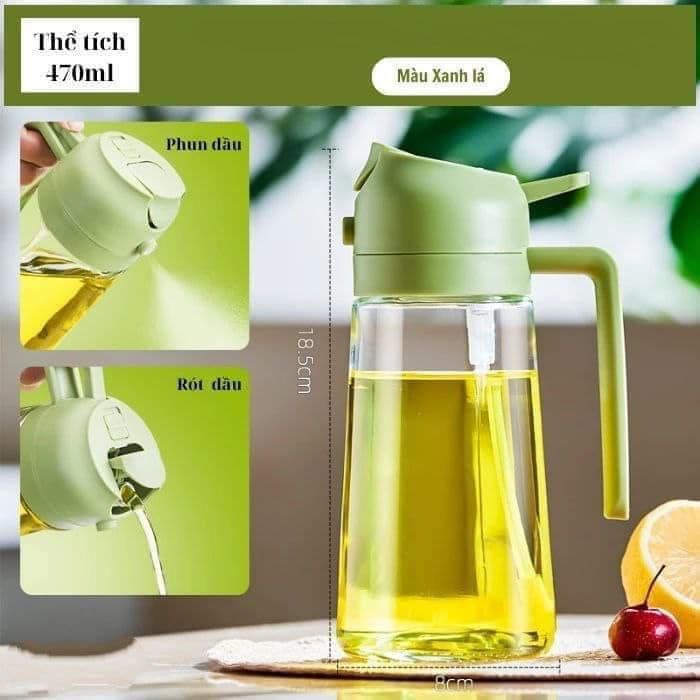 binh xit dau an 470ml sieu tien ich 2in1 co the rot va xit