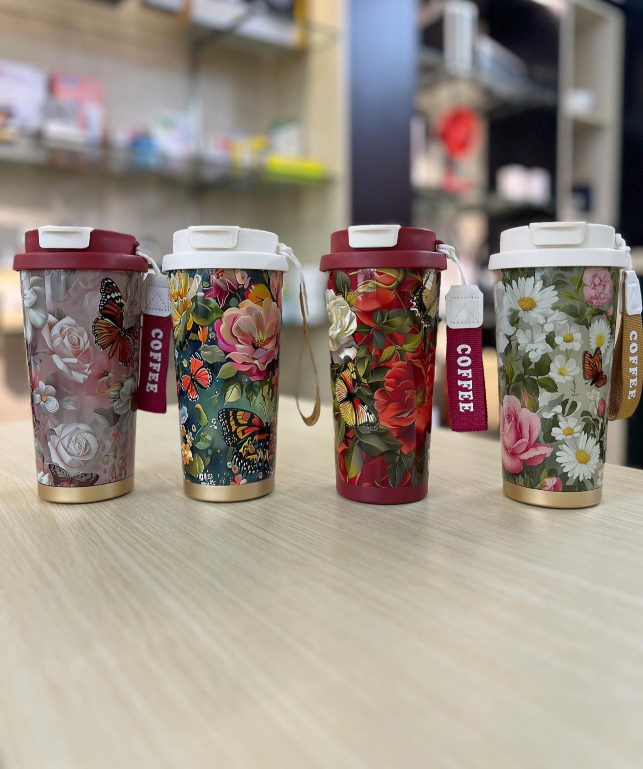 binh nuoc inox hoa hong magrace 530ml