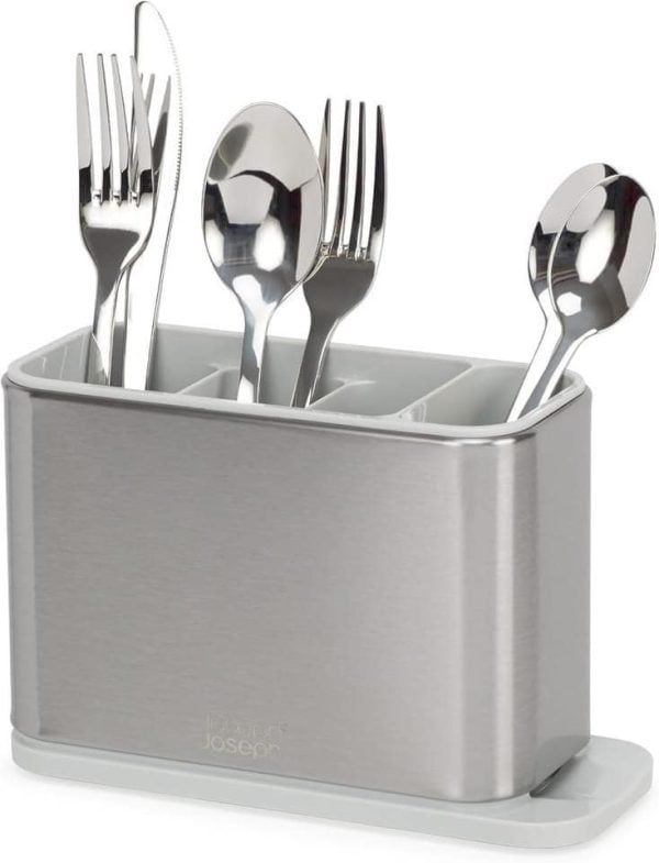 hop dung thia dia joseph joseph 851694 surface stainless steel cutlery drainer light stone