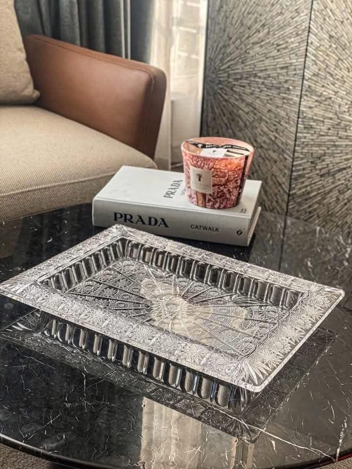 khay chu nhat thanh cao m57 crystal bohemia size 41cm