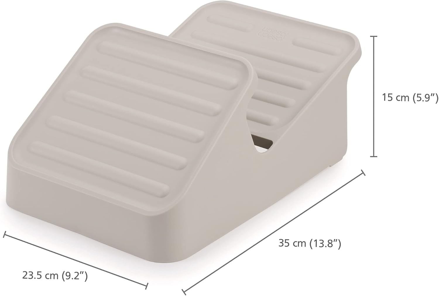 ke de giay mini 3 tang joseph joseph shoe in compact ecru