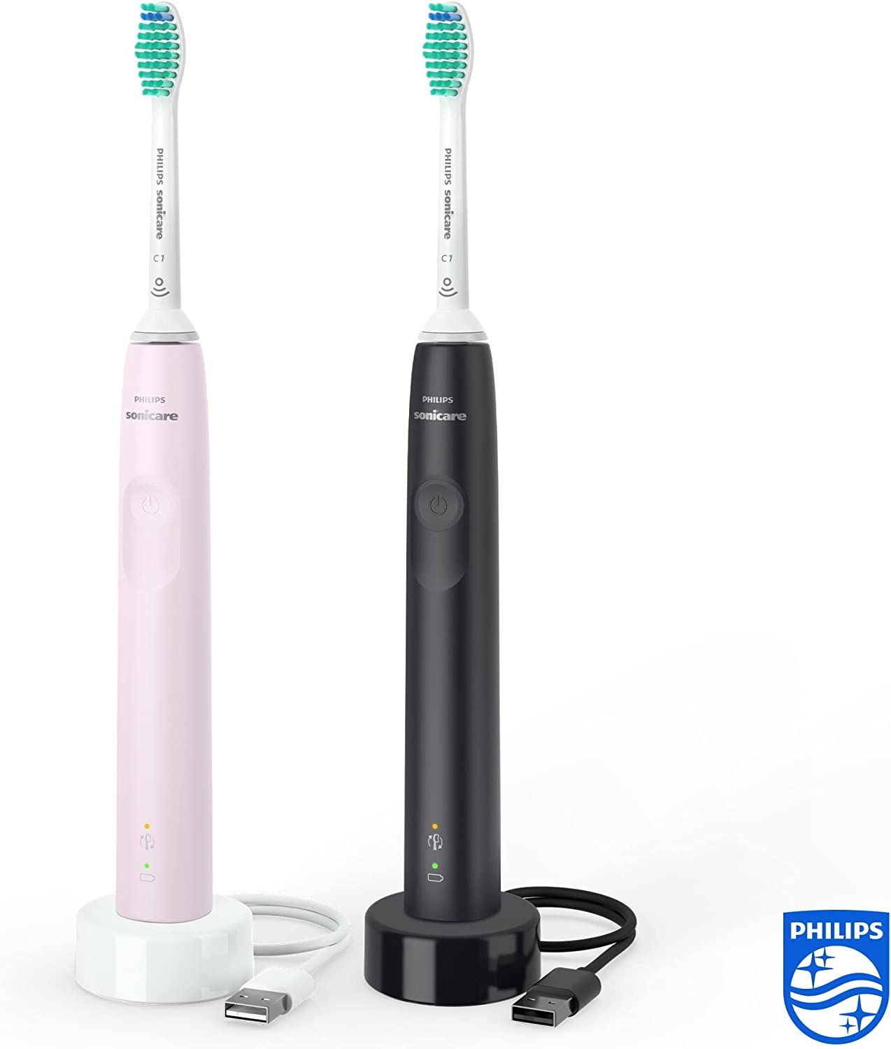 set 2 ban chai dien philips sonicare 3100
