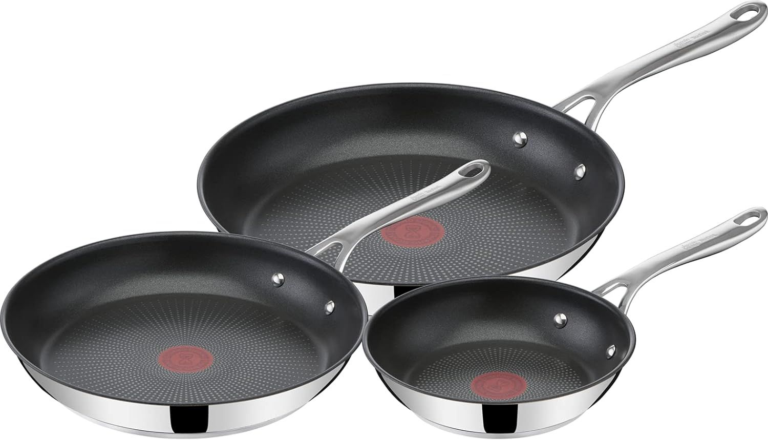 set 3 chao tefal jamie oliver 20 24 28cm