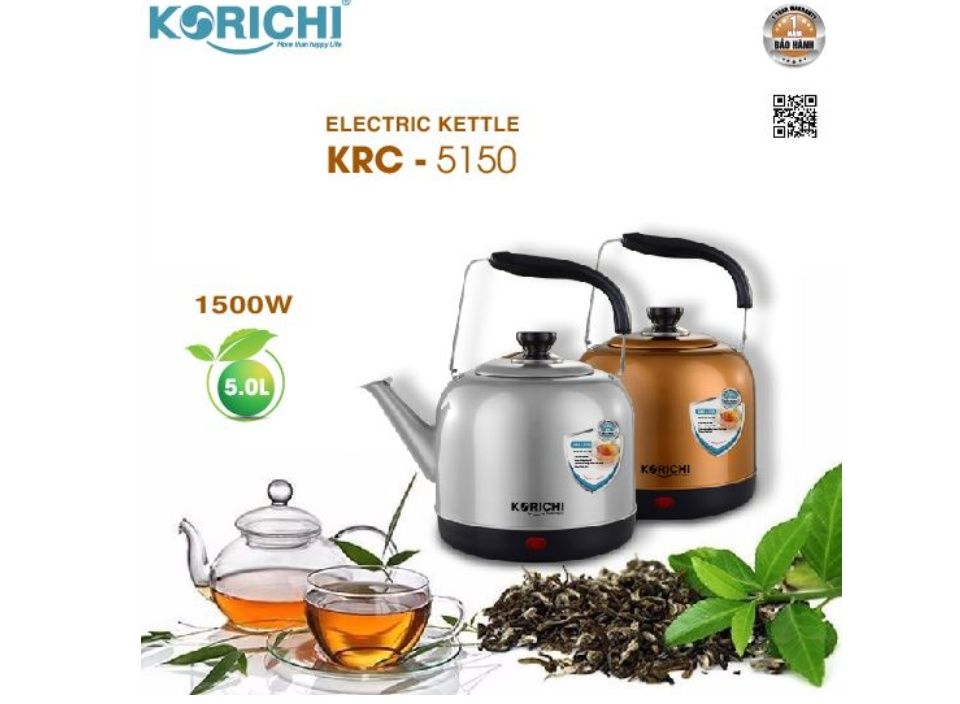 am sieu dun nuoc 5l de lien an toan cong suat 1500w korichi krc5150