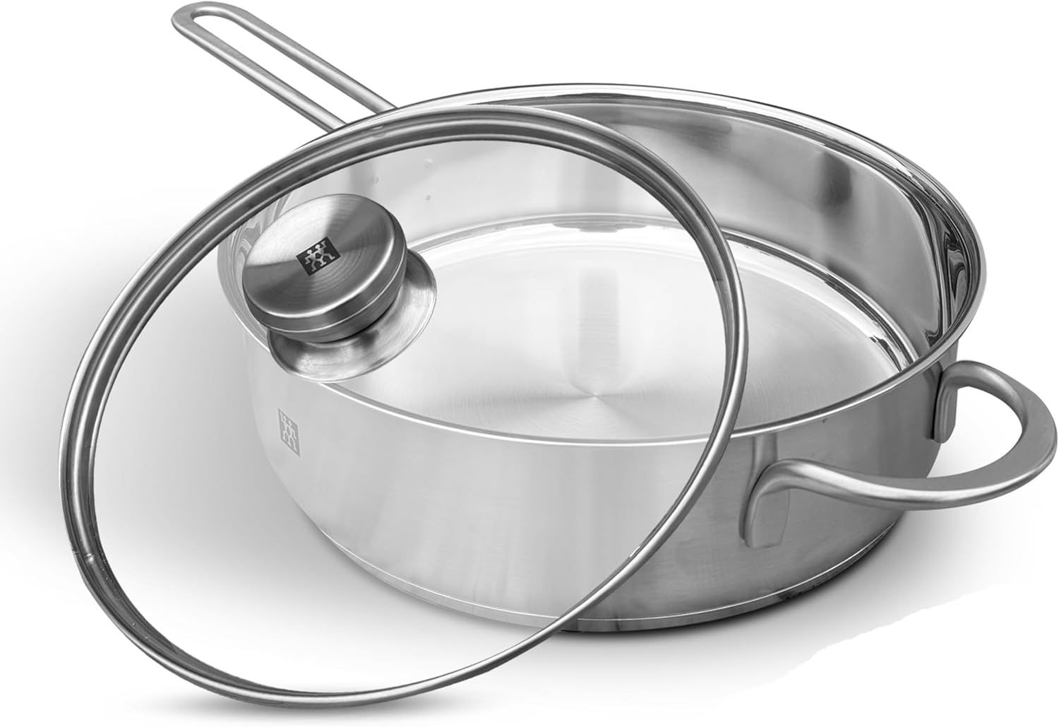 chao inox zwilling twin nova 24 cm kem nap kinh