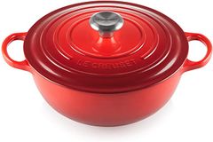 noi gang lecreuset la marmite schwarzes interieur 32cm kirsche mau do