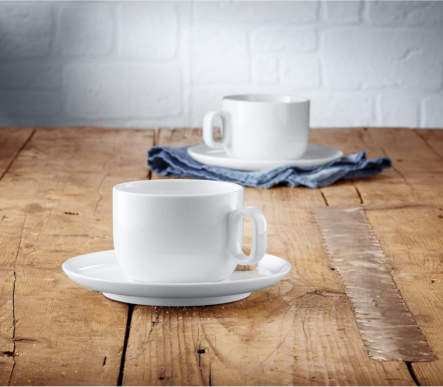 set 2 coc thap cappuccino kem dia wmf cup barista large coffee mug 160ml made in germany