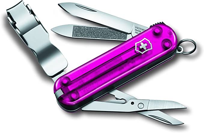 dung cu da nang victorinox nail clip 580 pink transp 0 6463 t5