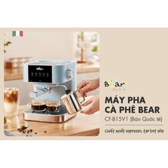 may pha ca phe tu dong mau xanh bear cf b15v1