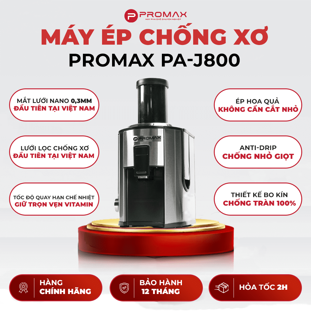 may ep trai cay chong xo promax pa j800