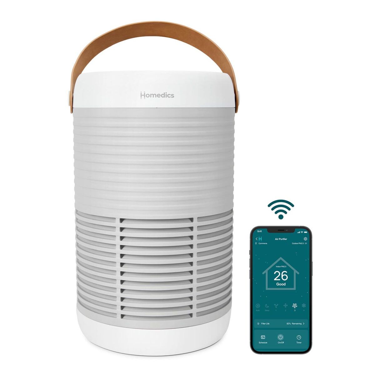 may loc khong khi thong minh homedics ap t100