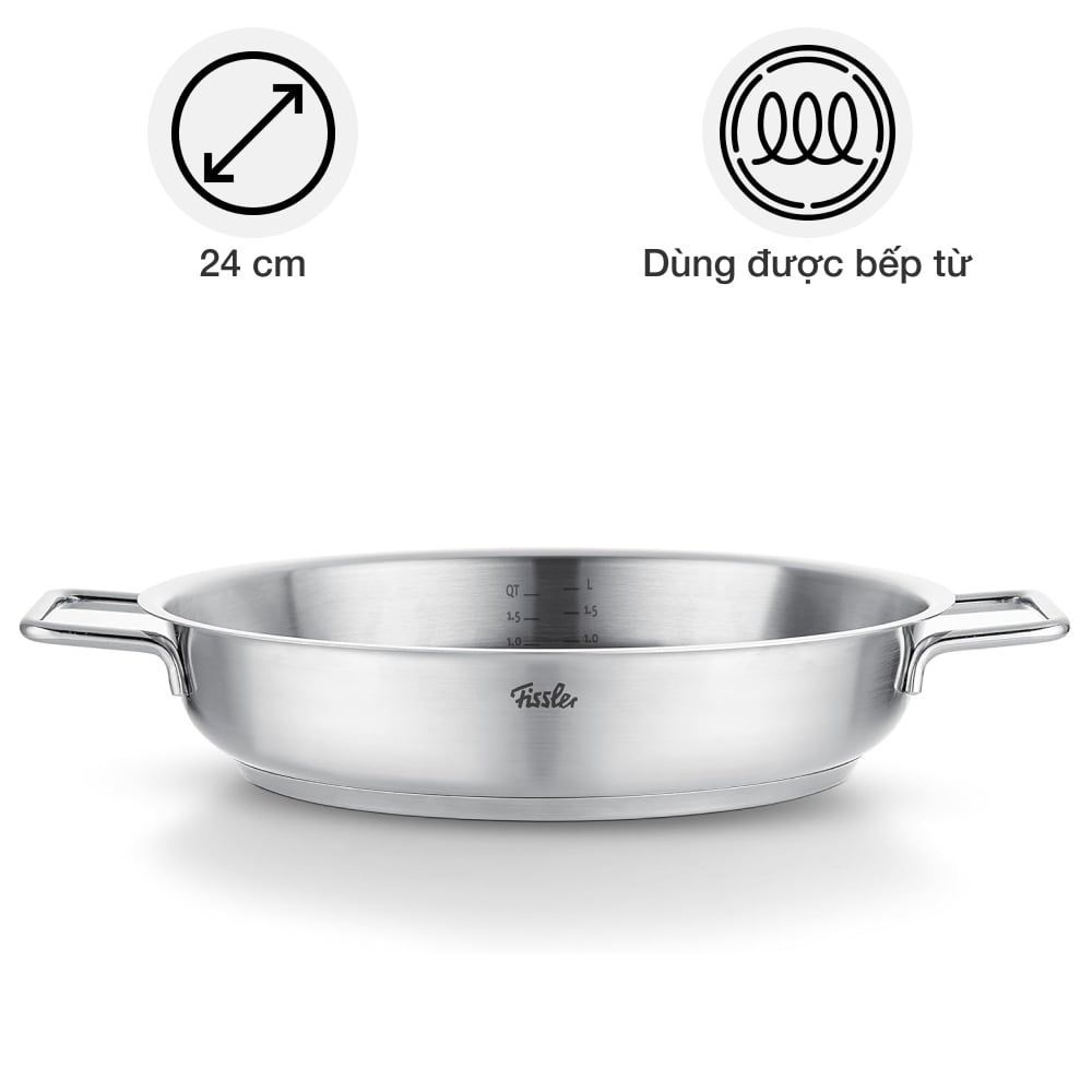 chao inox fissler 086 384 24 100 0 pure 24cm