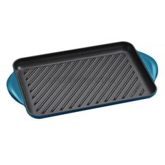 chao nuong chu nhat le creuset grillpfanne rechteckig trad 32x22cm deep teal