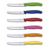 setdao6cvictorinox11cmswissclassiccoltellotavolaset6colori678396g