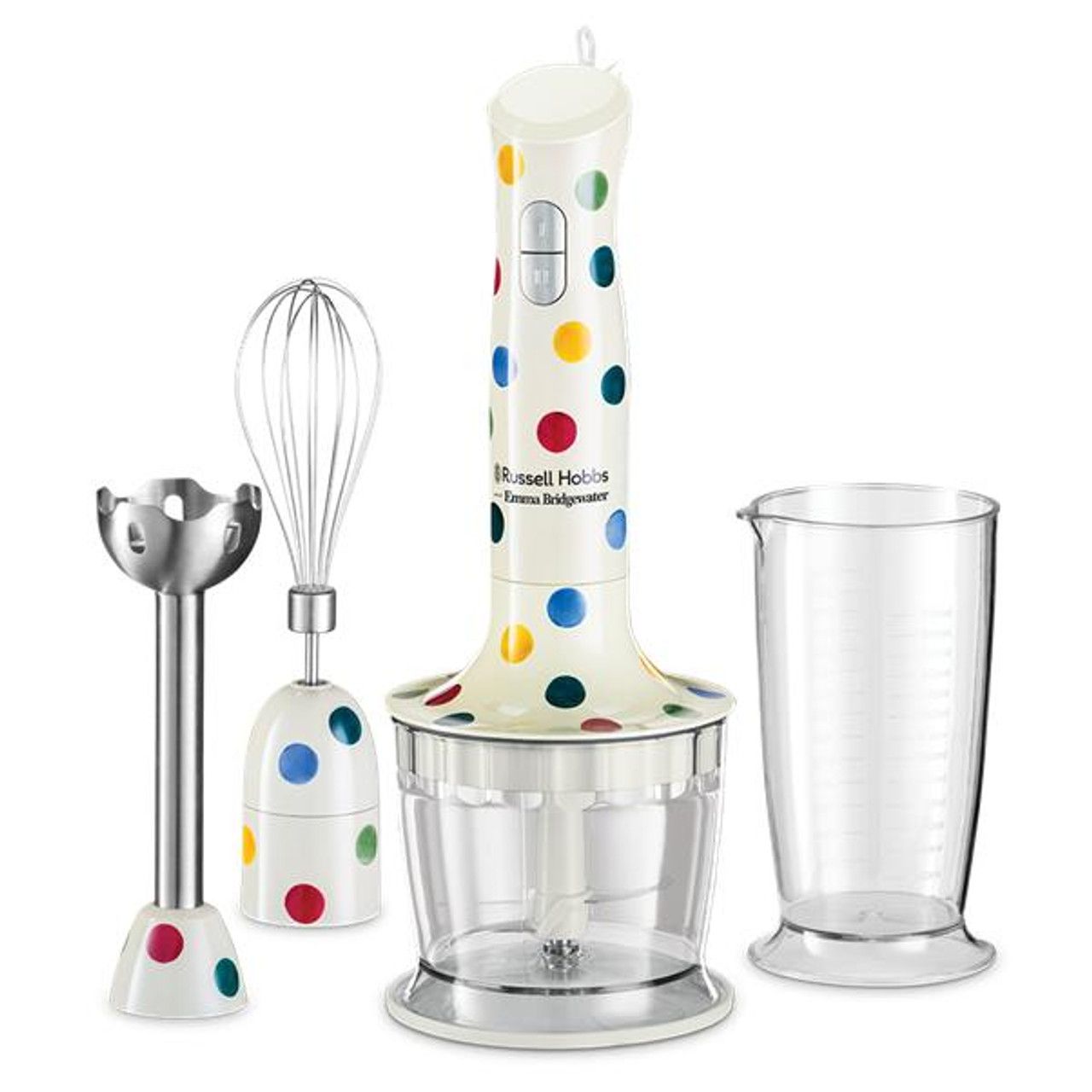 may xay cam tay russell hobbs emma bridgewater 24703 polka dot 3 in 1 mau kem
