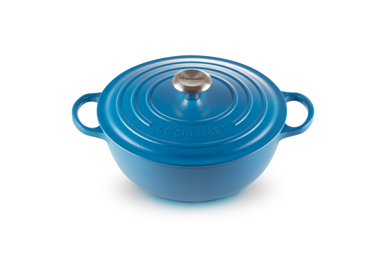 noi gang le creuset la marmite schwarzes interieur 26cm marseille blau