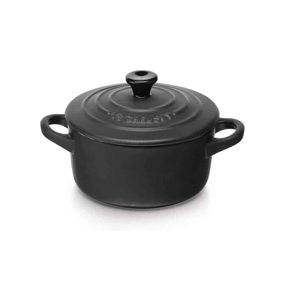 noi gom lecreuset mini cocotte 10cm 0 2l black