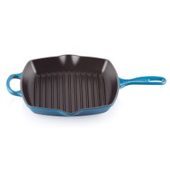 chao nuong vuong lecreuset grillpfanne quadratisch 26cm blue marseille