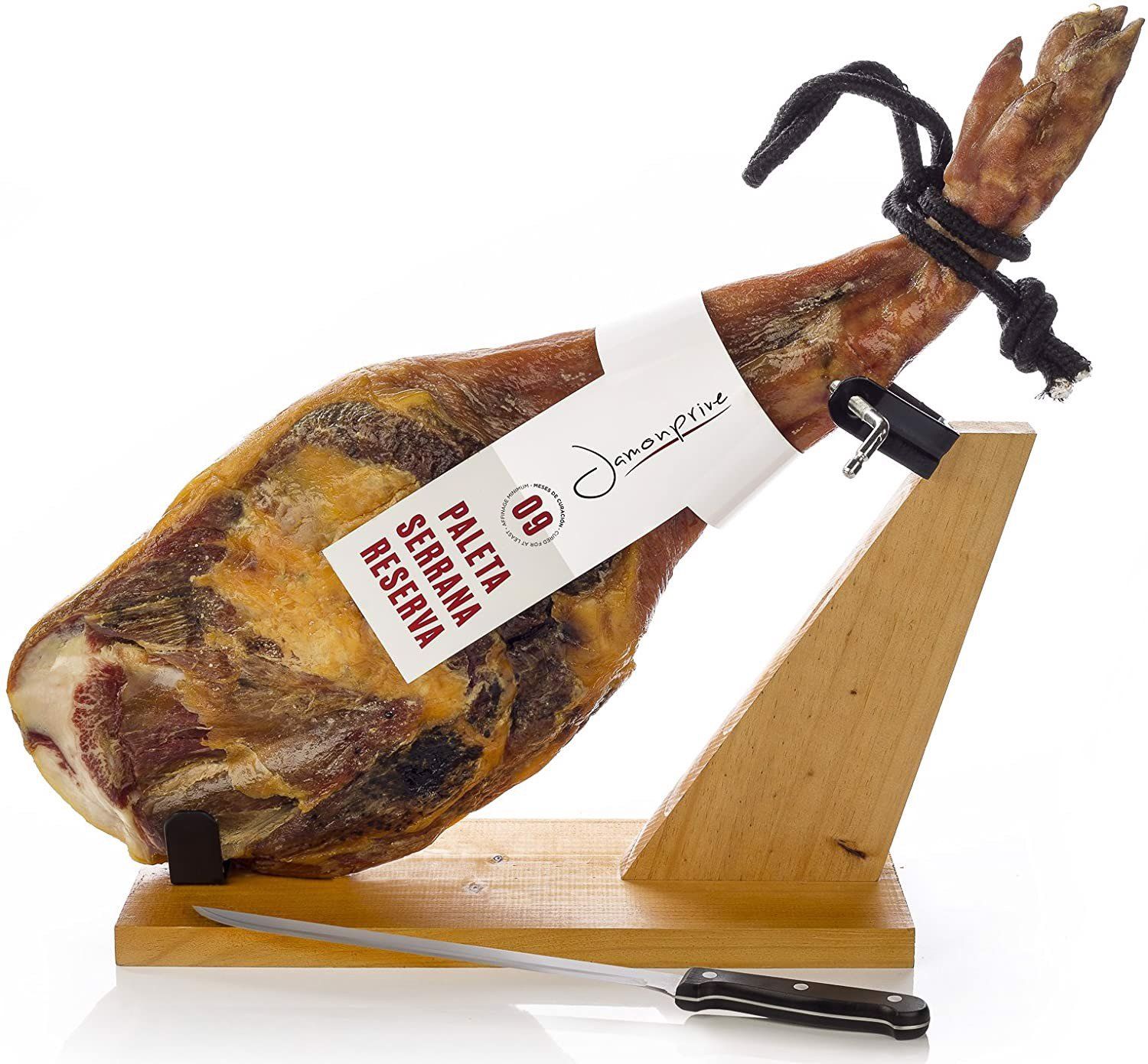 dui heo nguyen chiec 4 5kg jamonprive paleta serrana con jamonero y cuchillo dui trang