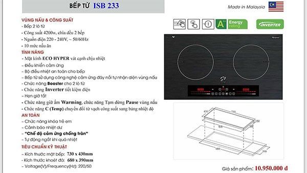 bep tu doi smaragd isb 233 nhap khau malaysia