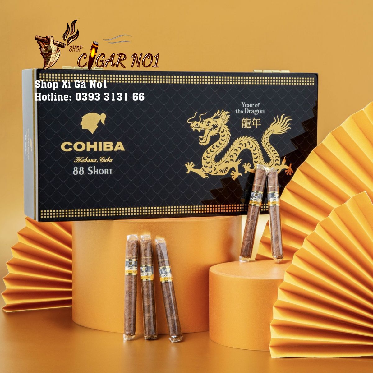 cigar cohiba short 88 year of the dragon xi ga cuba chinh hang 88 dieu