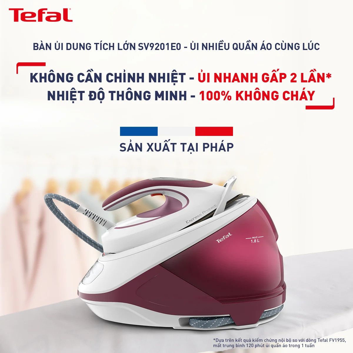 ban ui hoi nuoc tefal sv9201e0