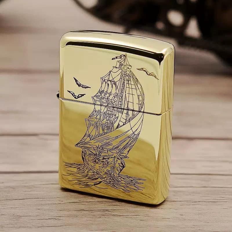 bat lua zippo hinh thuyen made in usa