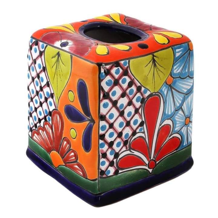 hop dung giay an handmade talavera made in mexico