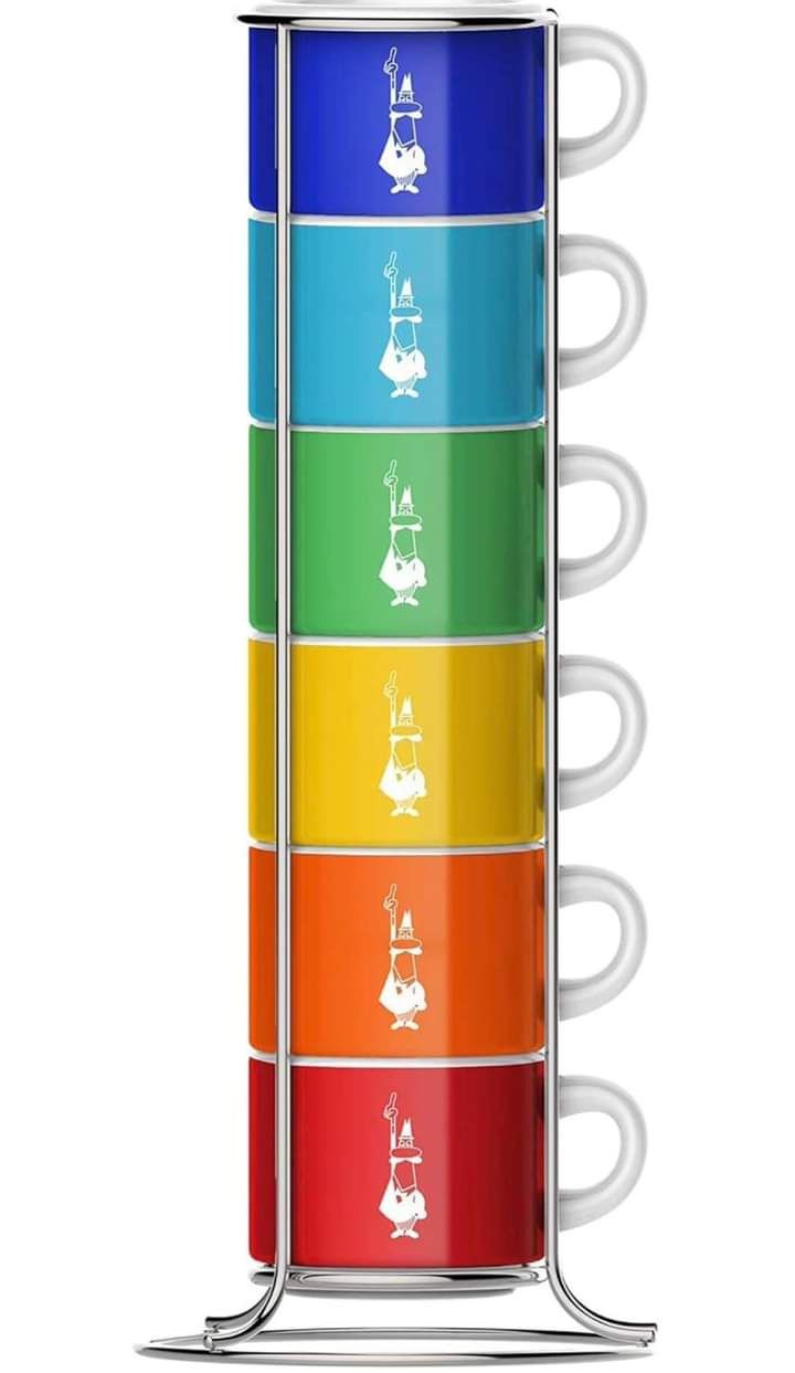 set 6 coc espresso bialetti kem khung dung tich 65 ml