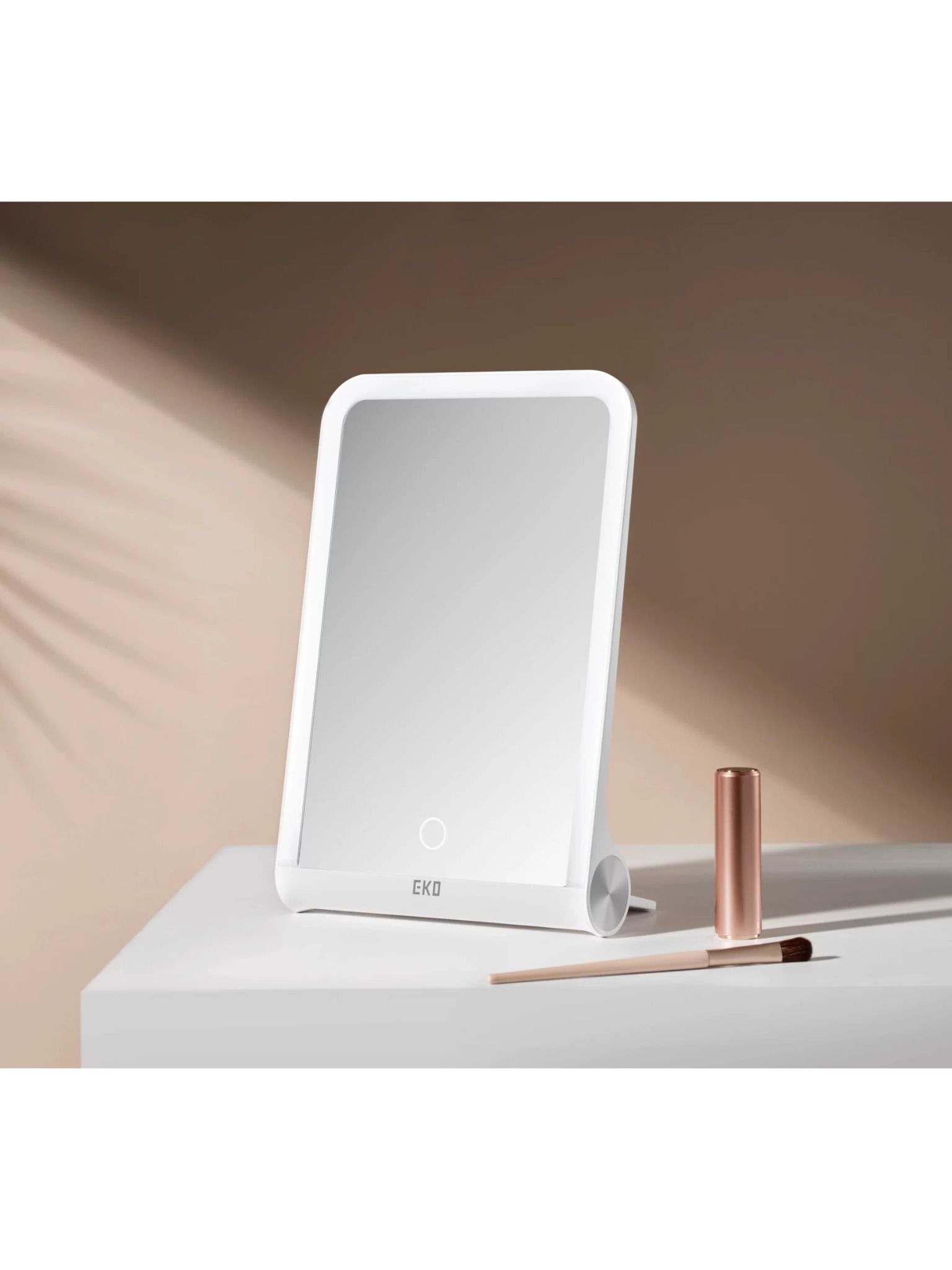 guong trang diem eko ek5218r wh imira foldable led mirror