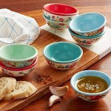 set 8 dia su gia vi the pioneer woman flea market dip bowl 7 9cm