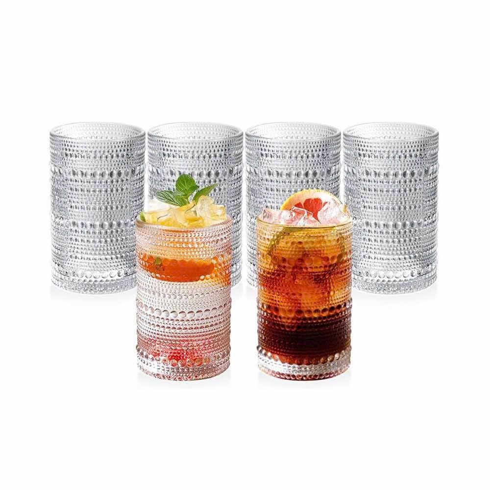 set 6 coc thuy tinh hobnail highball 350ml